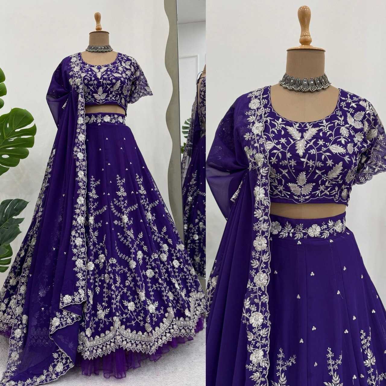 Ynf Faux Georgette RIN162 QRC-333 Lehengas Wedding Collections Wholesale Georgette Lehenga Bridesmaid Outfits Manufacturer- Kapda Export