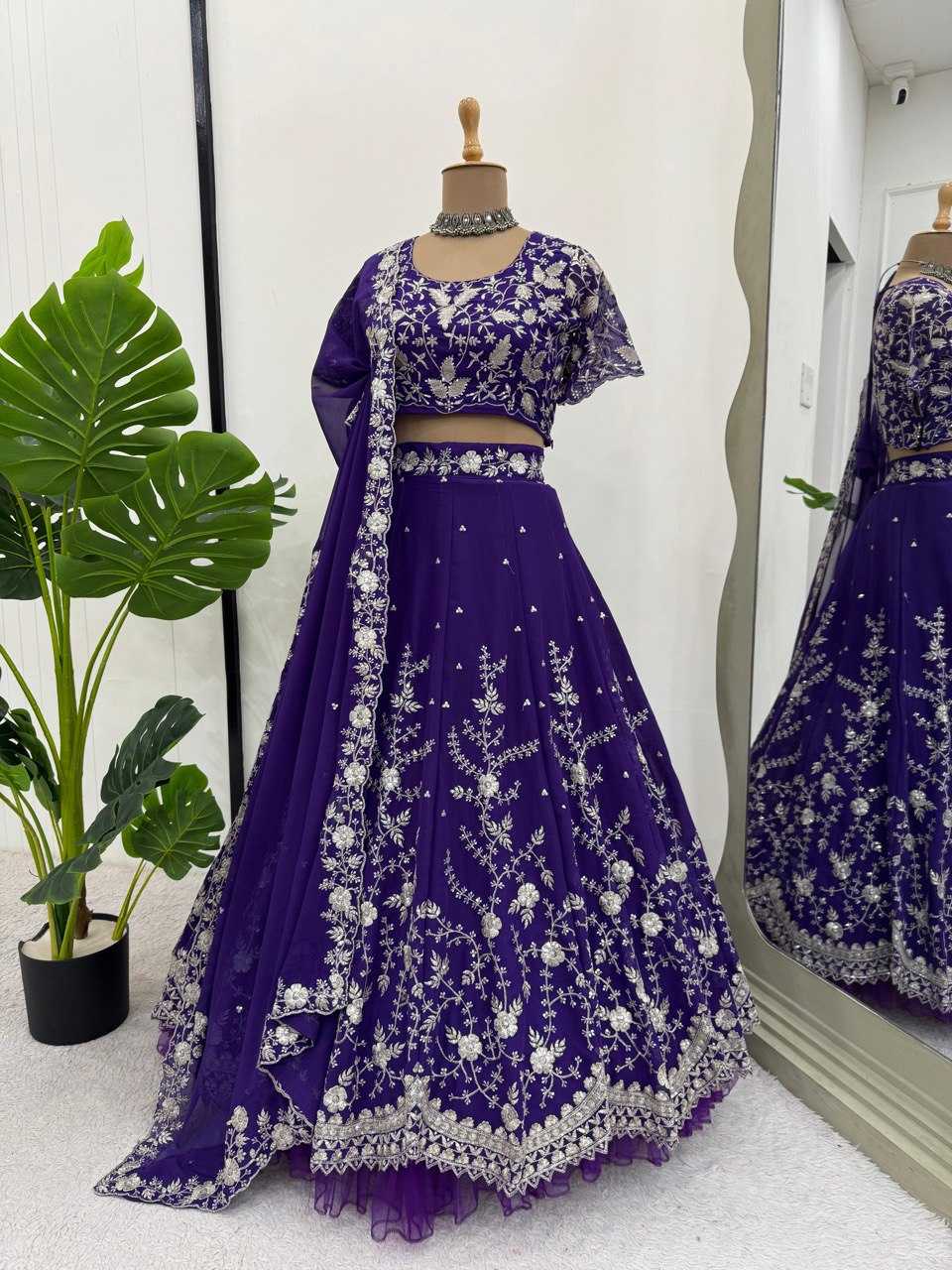 Ynf Faux Georgette RIN162 QRC-333 Lehengas Wedding Collections Wholesale Georgette Lehenga Bridesmaid Outfits Manufacturer- Kapda Export