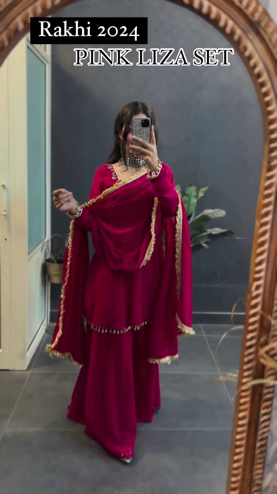 Ynf Faux Georgette RIN212-7011 Suits & Dresses Rakhi Collections Festive Collections Wholesale Palazzo Suit Georgette Suit Party wear suits Manufacturer- Kapda Export