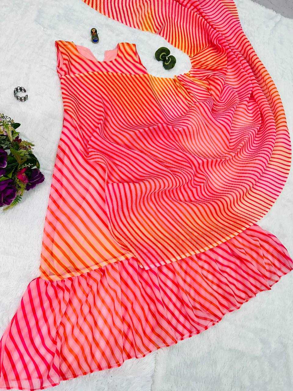 Ynf Faux Georgette RIN215 1051 Sarees Wholesale Plain Sarees Saree Gown Printed Georgette Saree Manufacturer- Kapda Export