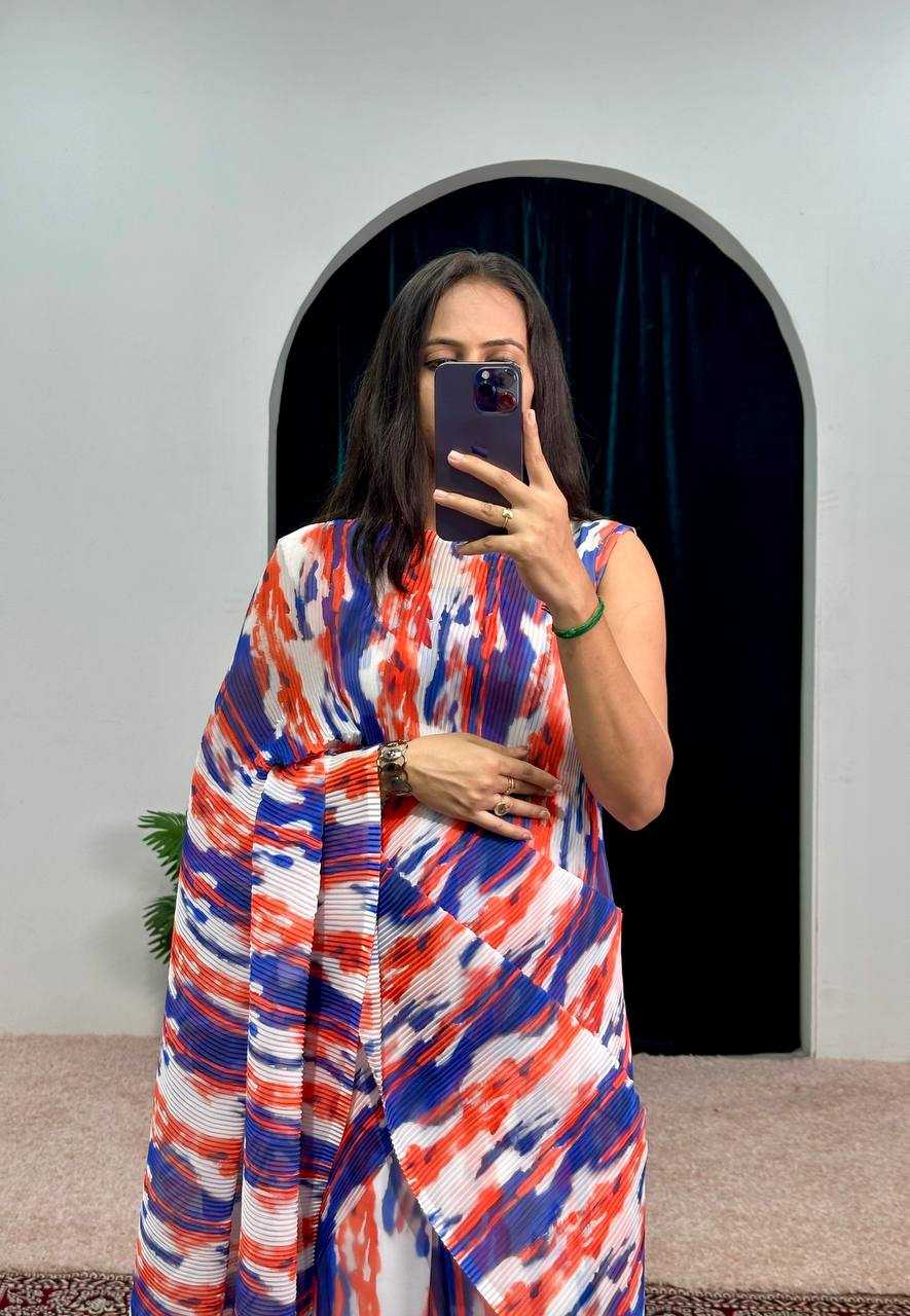 Ynf Faux Georgette RIN215 1051 Sarees Wholesale Plain Sarees Saree Gown Printed Georgette Saree Manufacturer- Kapda Export