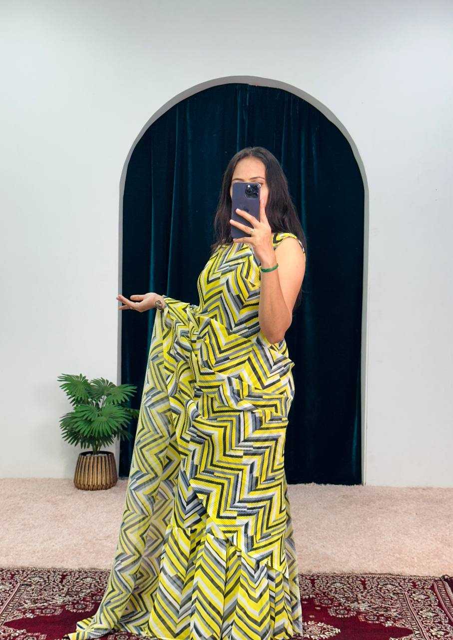 Ynf Faux Georgette RIN215 1051 Sarees Wholesale Plain Sarees Saree Gown Printed Georgette Saree Manufacturer- Kapda Export