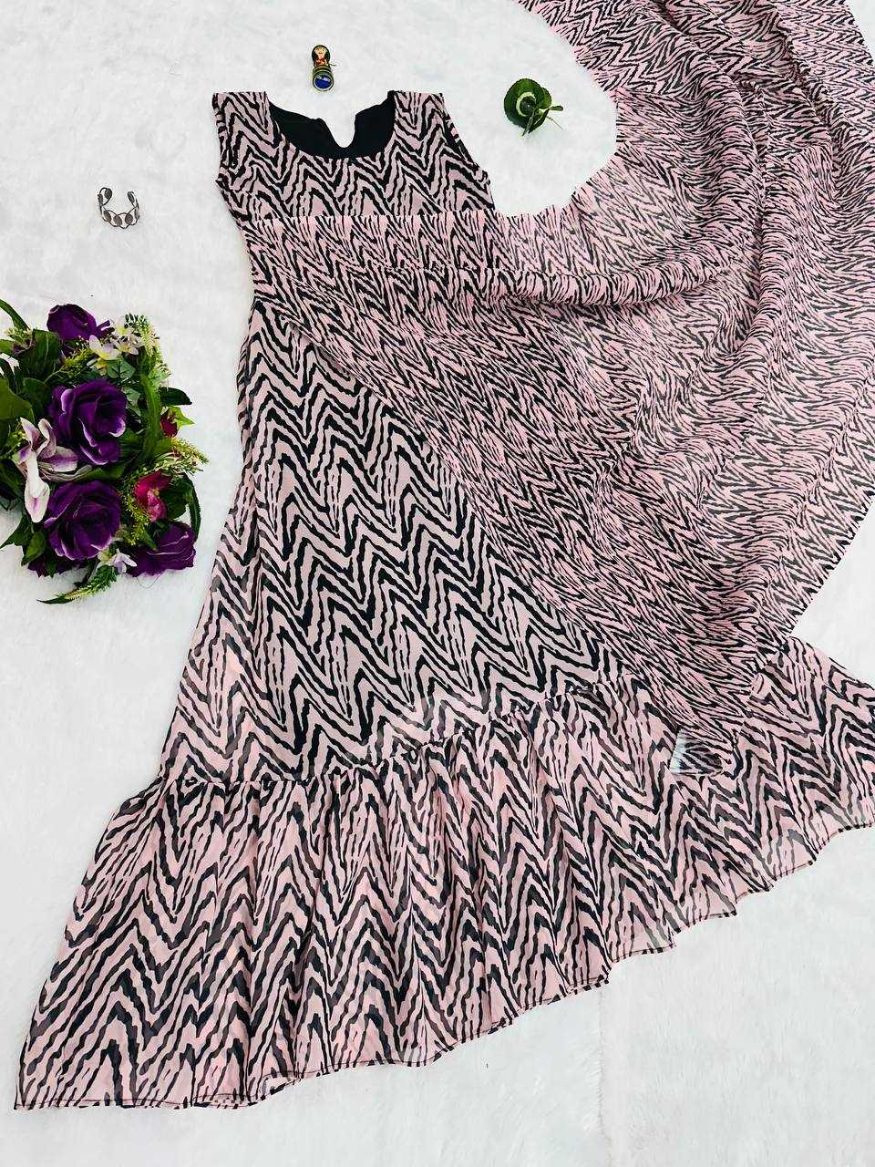 Ynf Faux Georgette RIN215 1051 Sarees Wholesale Plain Sarees Saree Gown Printed Georgette Saree Manufacturer- Kapda Export