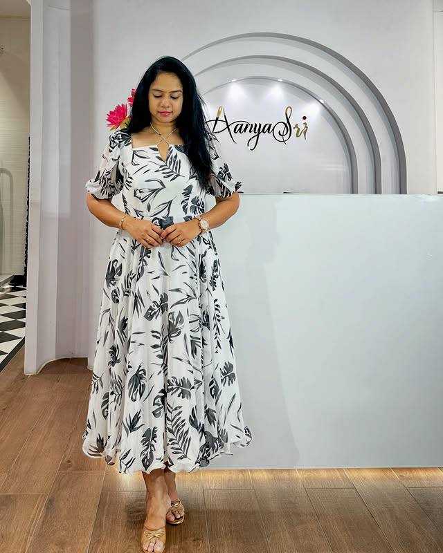 Ynf Faux Georgette RIN218 1053 Kurti Western Wears Wholesale Flared Kurtis Indo-Western Kurtis Ruffle Kurtis Manufacturer- Kapda Export