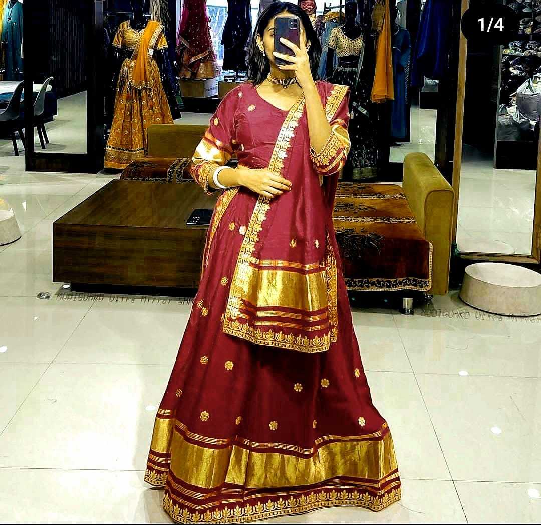 Ynf Gajji Silk RIN128 RJK02 Lehengas Navratri Chaniya Choli Wholesale Navratri Gowns Gota Patti Lehenga Manufacturer- Kapda Export