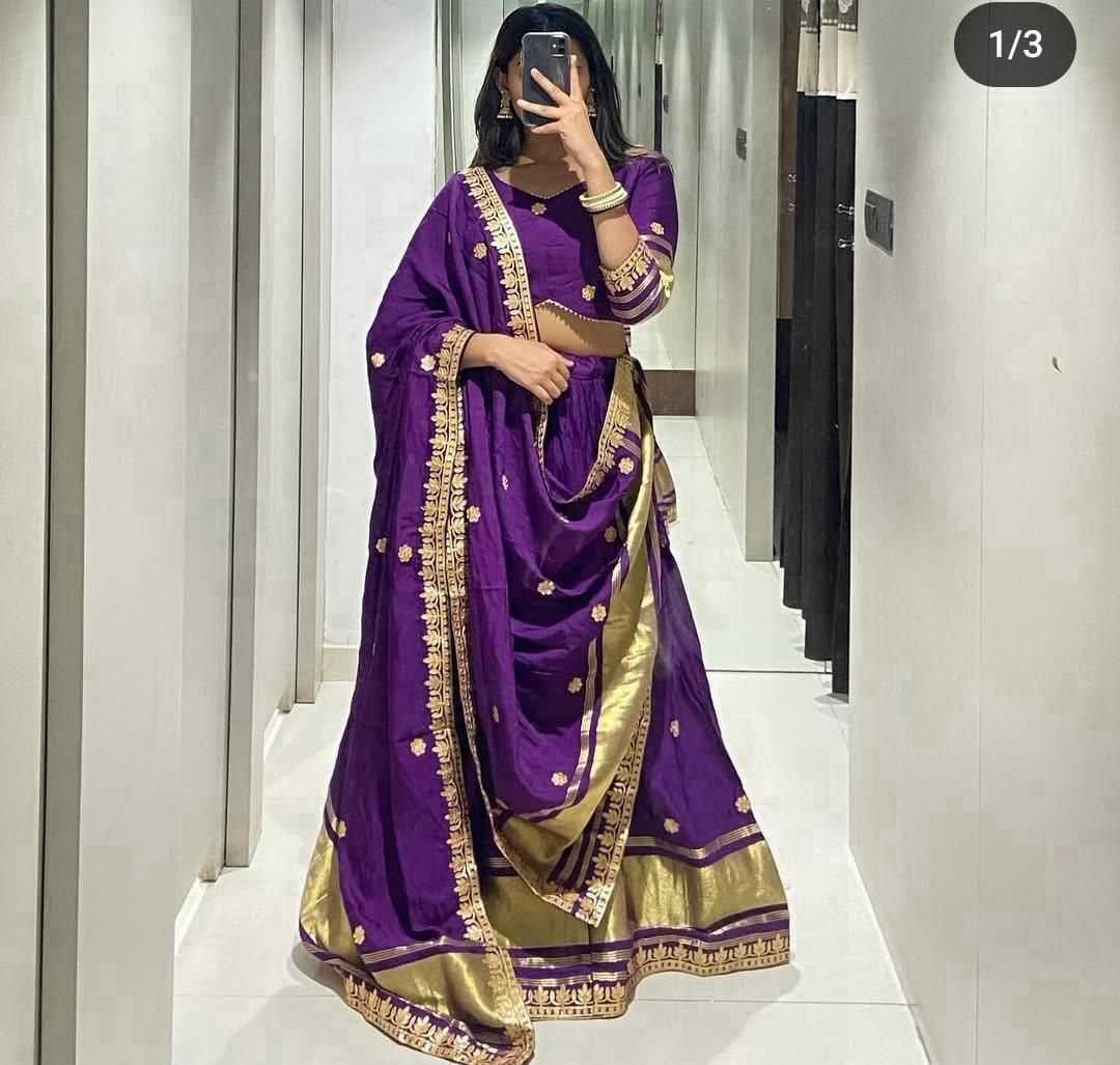 Ynf Gajji Silk RIN128 RJK02 Lehengas Navratri Chaniya Choli Wholesale Navratri Gowns Gota Patti Lehenga Manufacturer- Kapda Export