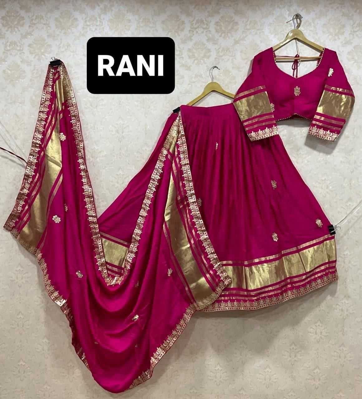 Ynf Gajji Silk RIN128 RJK02 Lehengas Navratri Chaniya Choli Wholesale Navratri Gowns Gota Patti Lehenga Manufacturer- Kapda Export