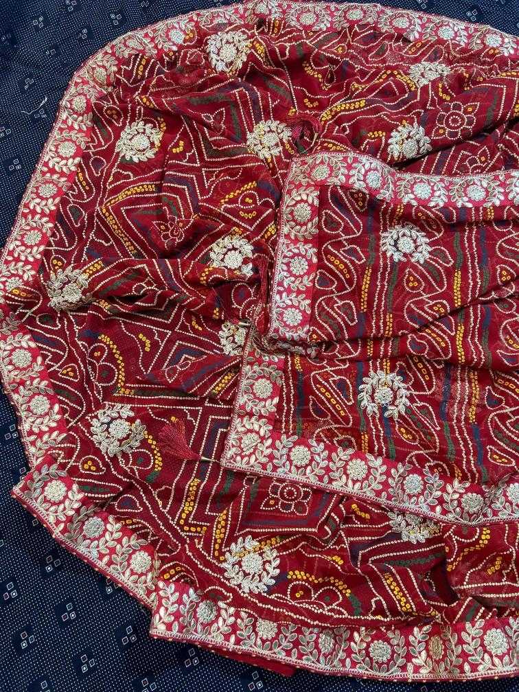 Ynf Georgette KESH416 AASHIMA Sarees Durga Pooja Sarees Wedding Collections Wholesale Designer Sarees Gota Patti Sarees Heavy Work Sarees Manufacturer- Kapda Export