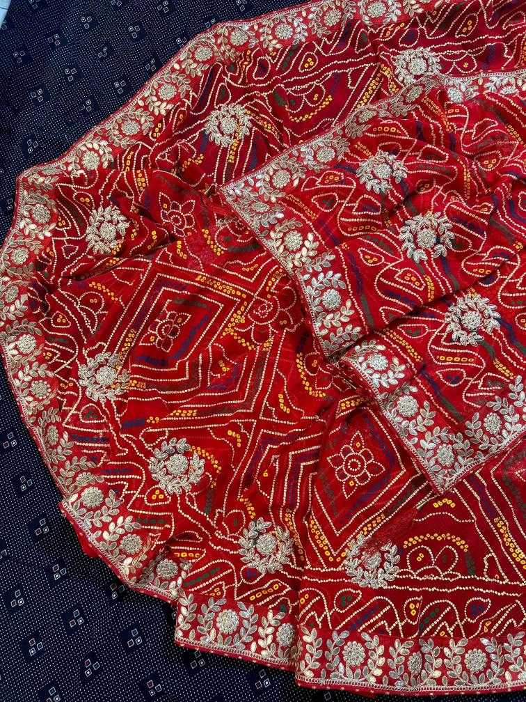 Ynf Georgette KESH416 AASHIMA Sarees Durga Pooja Sarees Wedding Collections Wholesale Designer Sarees Gota Patti Sarees Heavy Work Sarees Manufacturer- Kapda Export