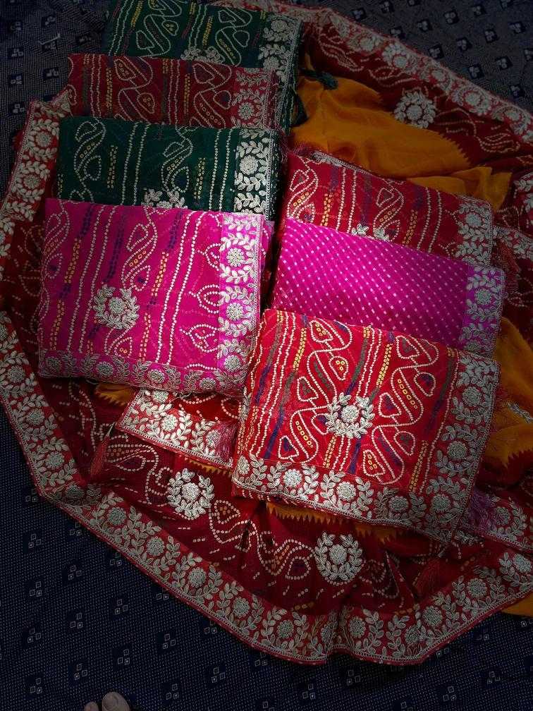 Ynf Georgette KESH416 AASHIMA Sarees Durga Pooja Sarees Wedding Collections Wholesale Designer Sarees Gota Patti Sarees Heavy Work Sarees Manufacturer- Kapda Export