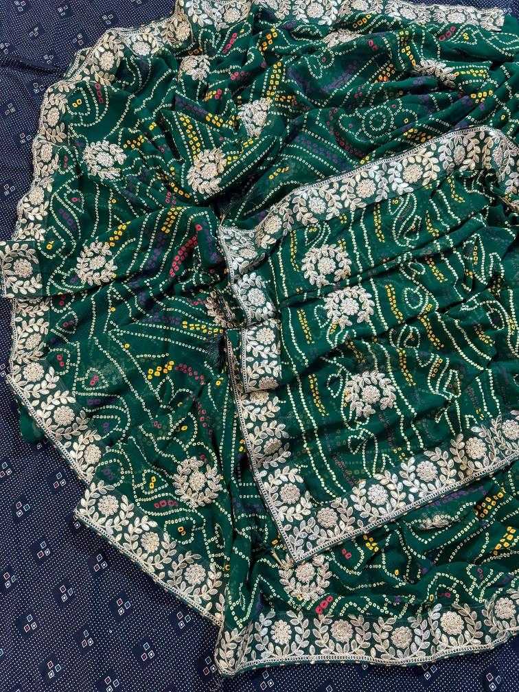 Ynf Georgette KESH416 AASHIMA Sarees Durga Pooja Sarees Wedding Collections Wholesale Designer Sarees Gota Patti Sarees Heavy Work Sarees Manufacturer- Kapda Export