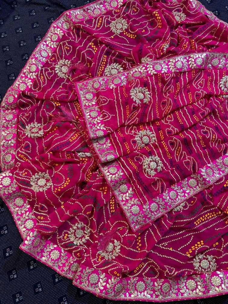 Ynf Georgette KESH416 AASHIMA Sarees Durga Pooja Sarees Wedding Collections Wholesale Designer Sarees Gota Patti Sarees Heavy Work Sarees Manufacturer- Kapda Export