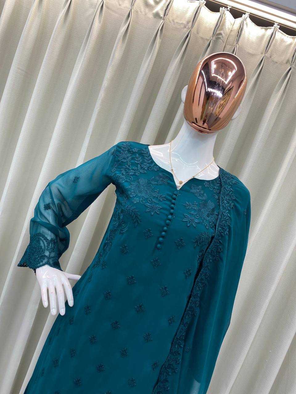 Ynf Georgette RIN110 BE-328 Suits & Dresses Wedding Collections Wholesale Embroidery Suits Georgette Suit Party wear suits Designer Suits Mehendi Outfits Manufacturer- Kapda Export