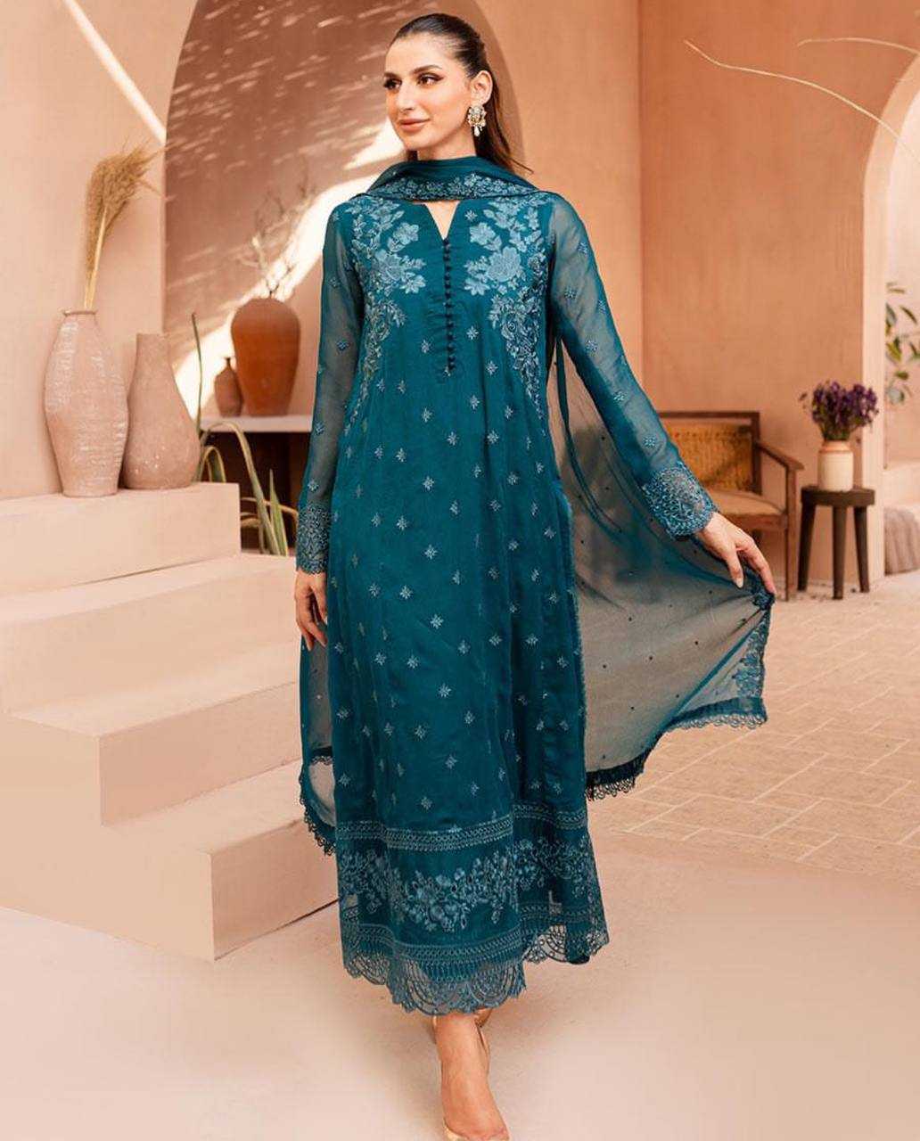 Ynf Georgette RIN110 BE-328 Suits & Dresses Wedding Collections Wholesale Embroidery Suits Georgette Suit Party wear suits Designer Suits Mehendi Outfits Manufacturer- Kapda Export