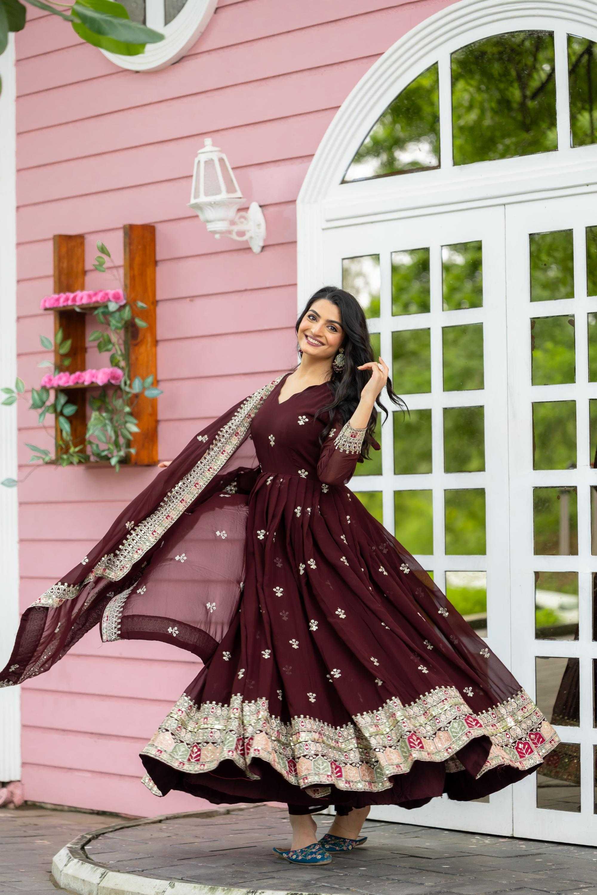 Ynf Georgette RIN197 Aayna-4253 Suits & Dresses Wedding Collections Festive Collections Wholesale Georgette Suit Wedding Suits Handloom Suits Manufacturer- Kapda Export