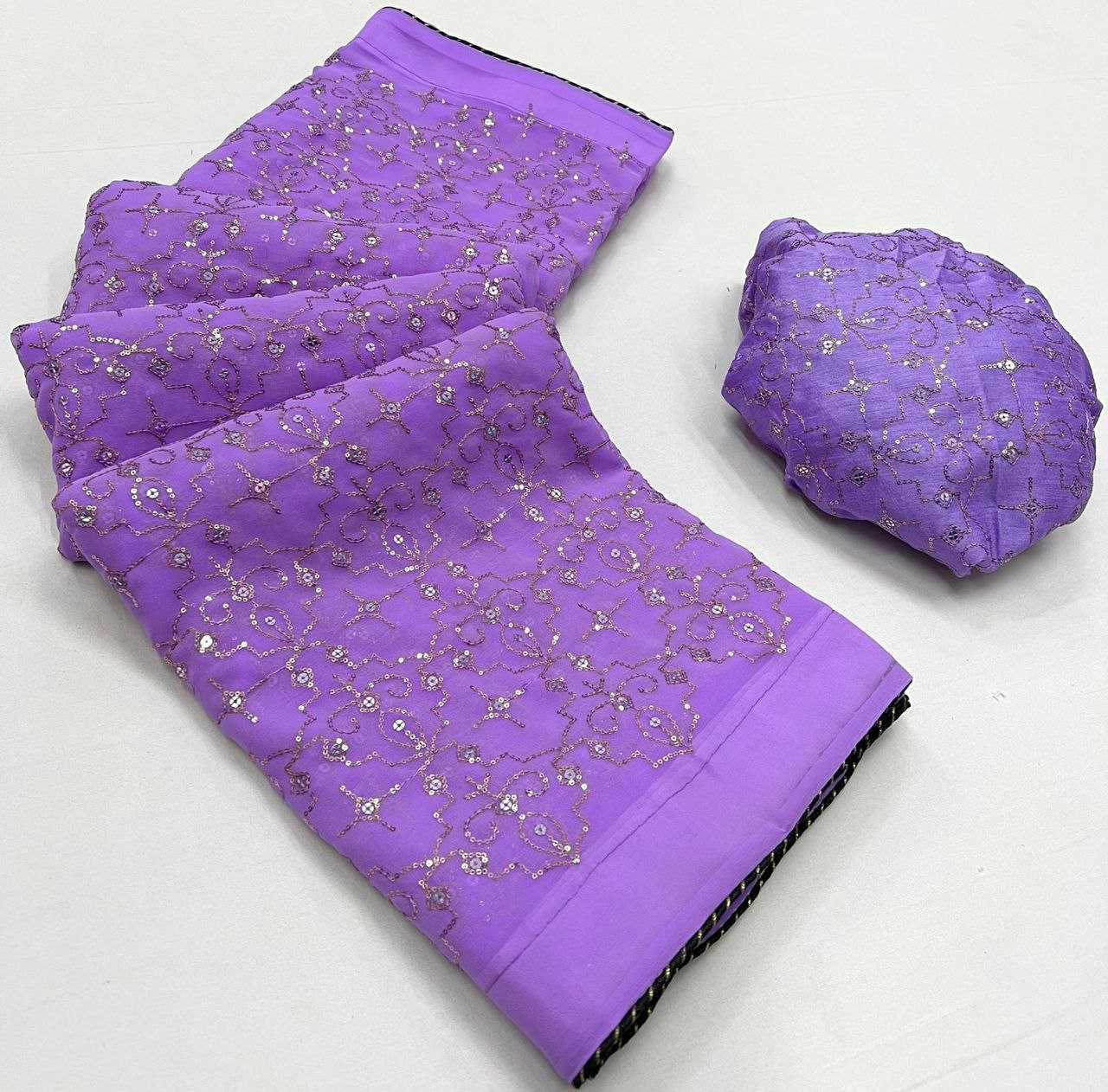 Ynf Georgette RIN206 Sf-512 Sarees Bollywood Collections Wholesale Embroidered Sarees Kiara Advani Sarees Manufacturer- Kapda Export