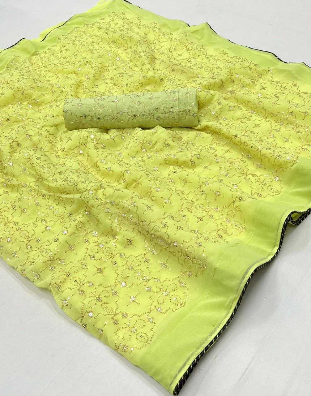 Ynf Georgette RIN206 Sf-512 Sarees Bollywood Collections Wholesale Embroidered Sarees Kiara Advani Sarees Manufacturer- Kapda Export