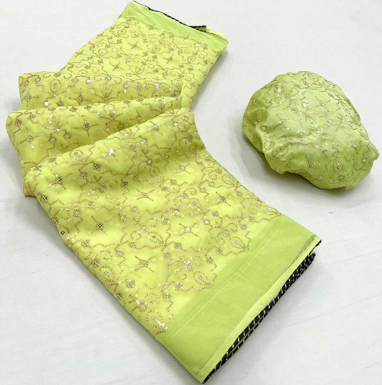 Ynf Georgette RIN206 Sf-512 Sarees Bollywood Collections Wholesale Embroidered Sarees Kiara Advani Sarees Manufacturer- Kapda Export