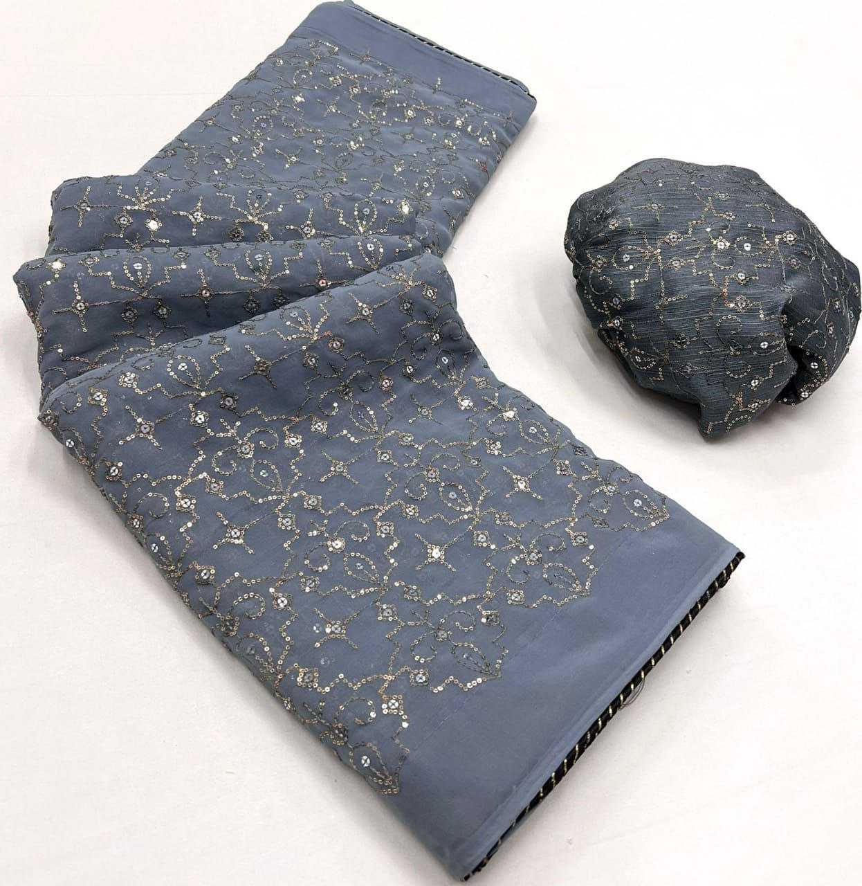 Ynf Georgette RIN206 Sf-512 Sarees Bollywood Collections Wholesale Embroidered Sarees Kiara Advani Sarees Manufacturer- Kapda Export