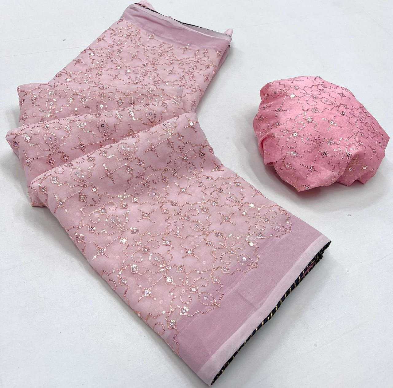 Ynf Georgette RIN206 Sf-512 Sarees Bollywood Collections Wholesale Embroidered Sarees Kiara Advani Sarees Manufacturer- Kapda Export