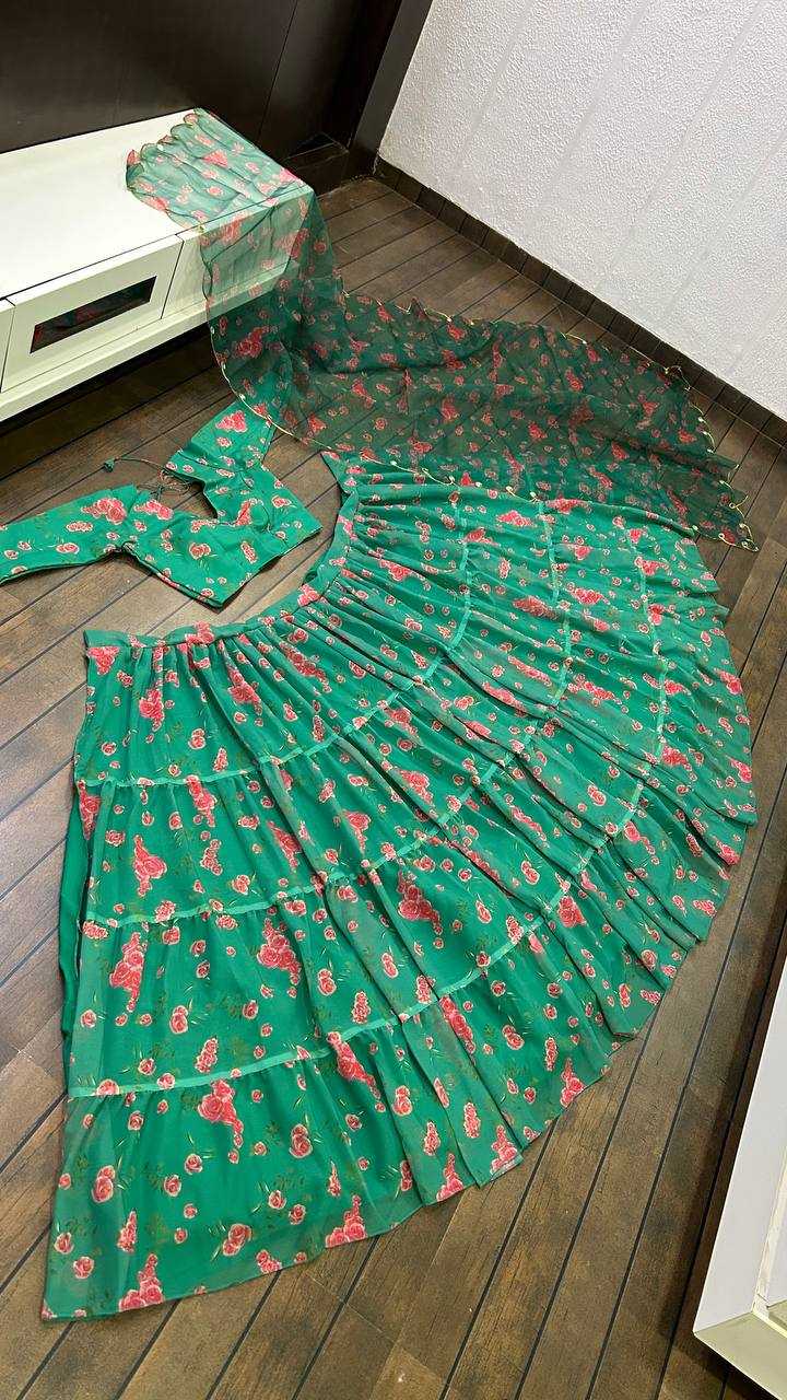 Ynf Georgette RIN213 L233 Lehengas Wholesale Georgette Lehenga Lightweight Lehenga Anarkali Lehenga Manufacturer- Kapda Export