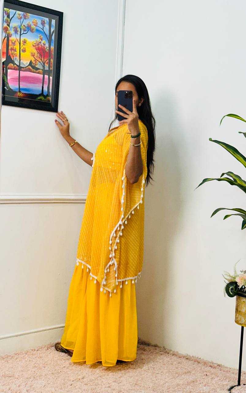 Ynf Georgette RIN215 1069 Kurti Wholesale Embroidered Kurtis Kaftan Kurtis Kurti With Palazzo Manufacturer- Kapda Export