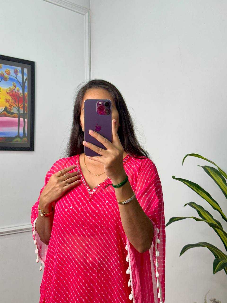 Ynf Georgette RIN215 1069 Kurti Wholesale Embroidered Kurtis Kaftan Kurtis Kurti With Palazzo Manufacturer- Kapda Export