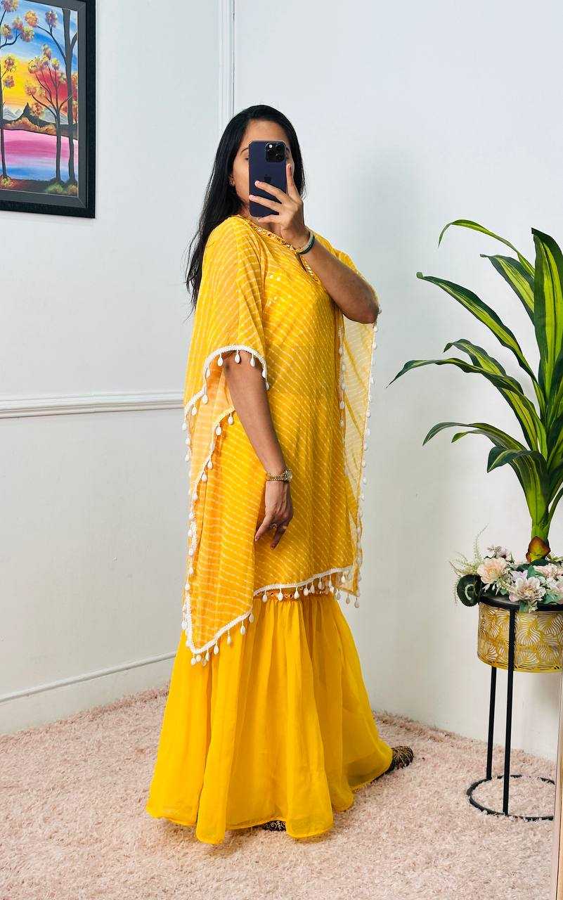 Ynf Georgette RIN215 1069 Kurti Wholesale Embroidered Kurtis Kaftan Kurtis Kurti With Palazzo Manufacturer- Kapda Export