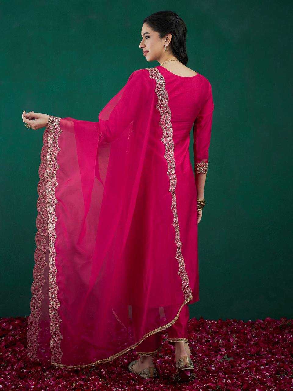 Ynf Heavy Roman Silk RIN131 DT-23 Suits & Dresses Wholesale Alia Cut Suits Designer Suits Embroidered Suits Manufacturer- Kapda Export