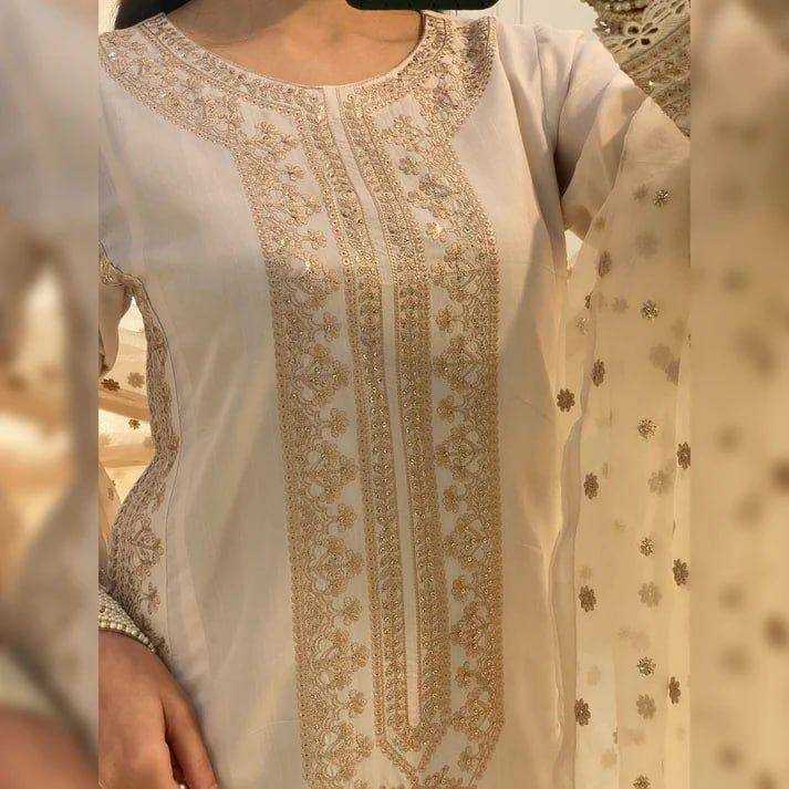 Ynf Heavy Roman Silk RIN141 1913 Suits & Dresses Wholesale Alia Cut Suits Embroidery Suits Ladies Silk Suit Manufacturer- Kapda Export