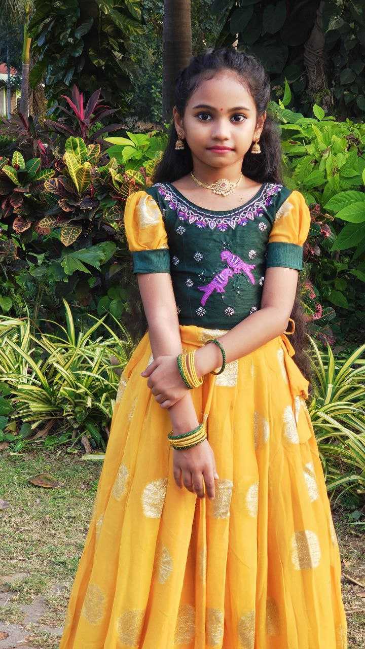 Ynf Heavy Silk RIN161 SYF15 Kids Wear Wedding Collections Wholesale Kids Lehenga Choli Mehendi Outfits Manufacturer- Kapda Export