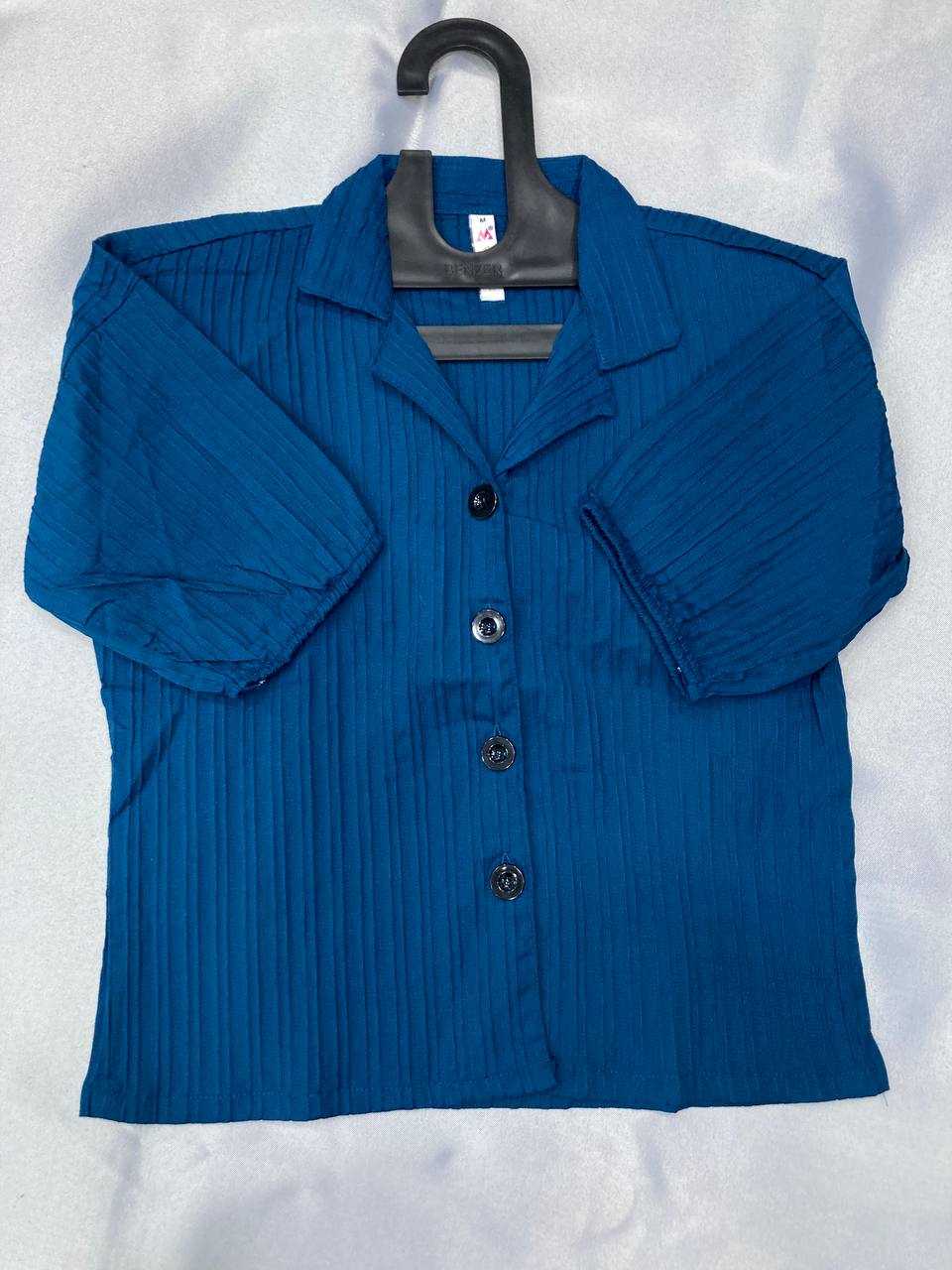 Ynf Heavy Summer Cool RIN188 Sugarcane Boxy shirt Kurti Western Wears Wholesale Tops Short Kurtis Collar Neck Kurtis Manufacturer- Kapda Export