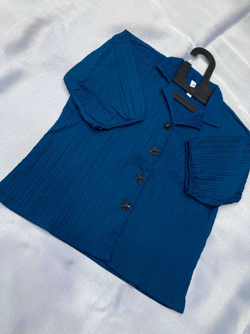 Ynf Heavy Summer Cool RIN188 Sugarcane Boxy shirt Kurti Western Wears Wholesale Tops Short Kurtis Collar Neck Kurtis Manufacturer- Kapda Export