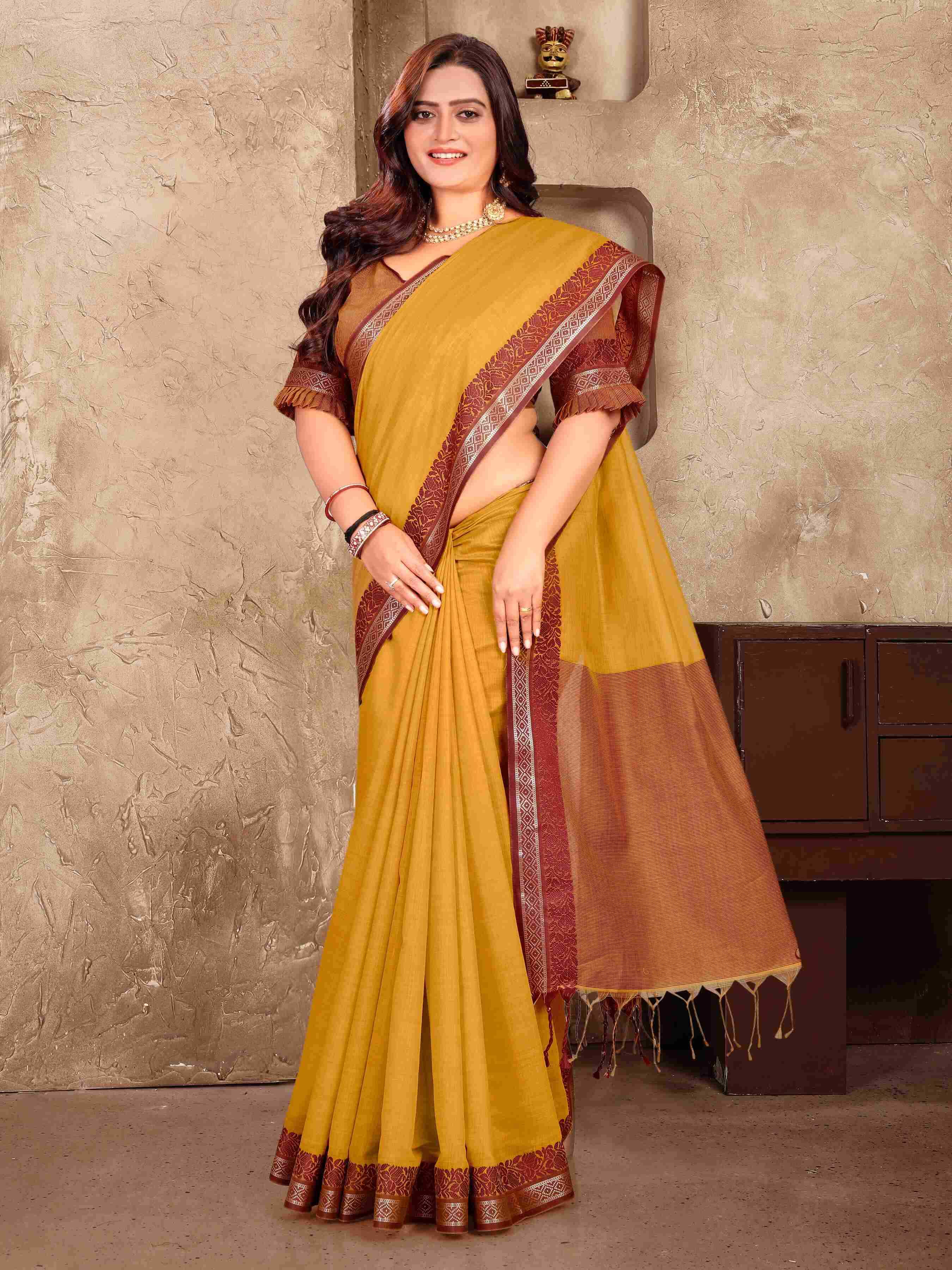Ynf Linen RIN183 VAD011 Silk Sarees Wedding Collections Festive Collections Wholesale Fancy Silk Sarees Linen Silk Sarees Reception Outfits Manufacturer- Kapda Export