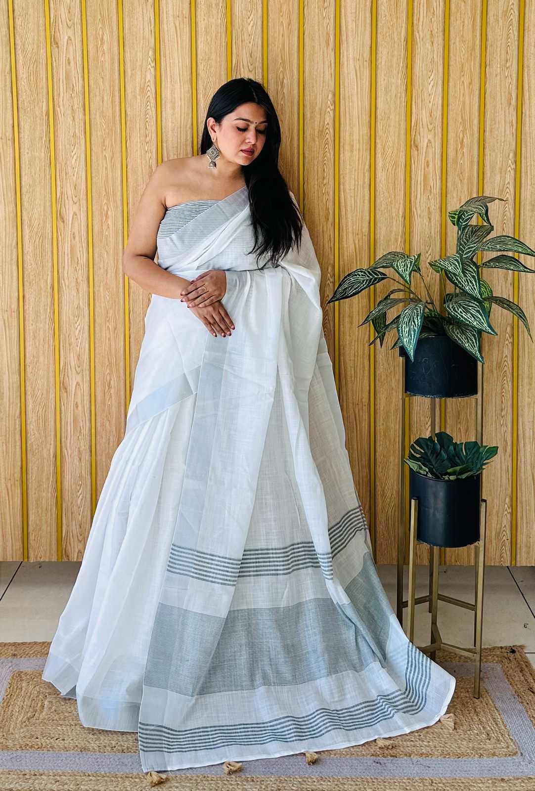 Ynf Linen RIN183 VAD04 Sarees Wedding Collections Festive Collections Wholesale Fancy Sarees Linen Sarees Reception Outfits Manufacturer- Kapda Export