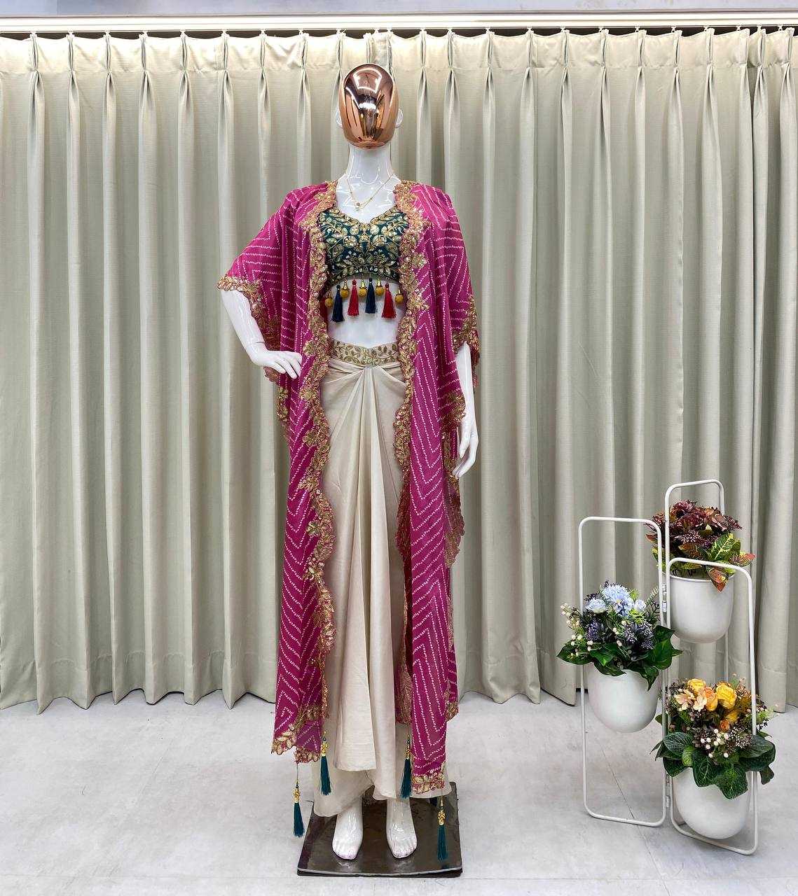 Ynf Mono Slub RIN110 BE-308 Western Wears Wedding Collections Wholesale Co-ord Set Bridesmaid Outfits Manufacturer- Kapda Export