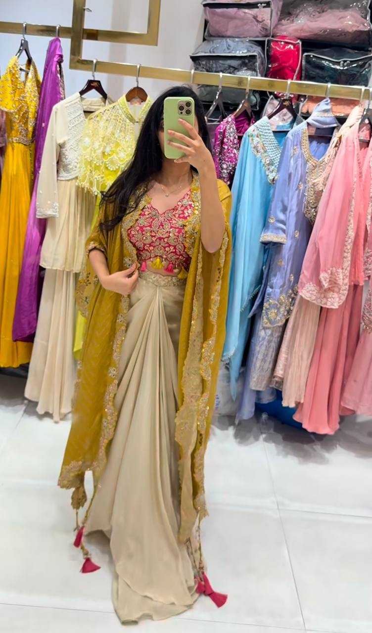 Ynf Mono Slub RIN110 BE-308 Western Wears Wedding Collections Wholesale Co-ord Set Bridesmaid Outfits Manufacturer- Kapda Export