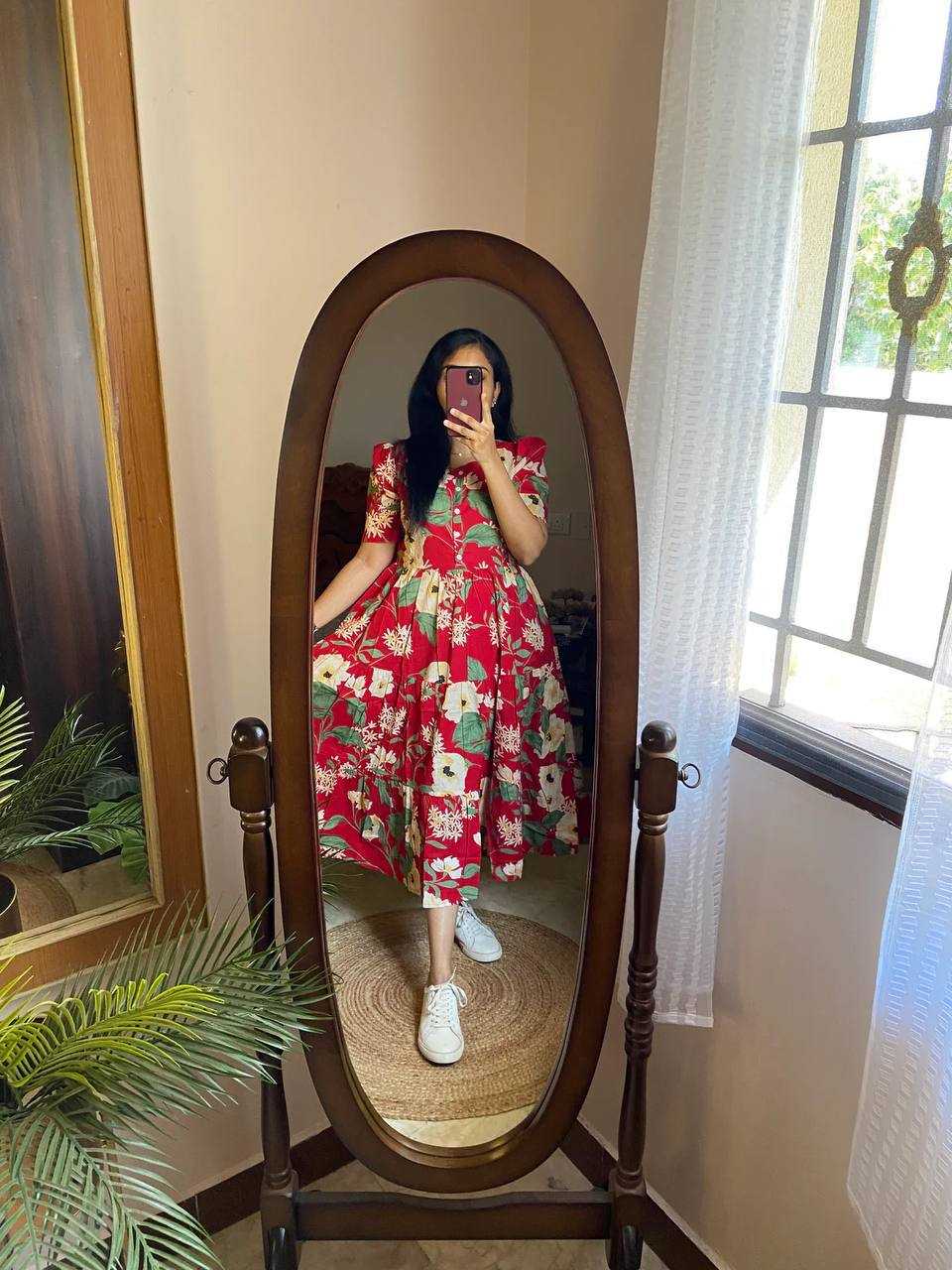 Ynf Muslin RIN218 1050 Kurti Western Wears Wholesale Flared Kurtis Indo-Western Kurtis Ruffle Kurtis Manufacturer- Kapda Export