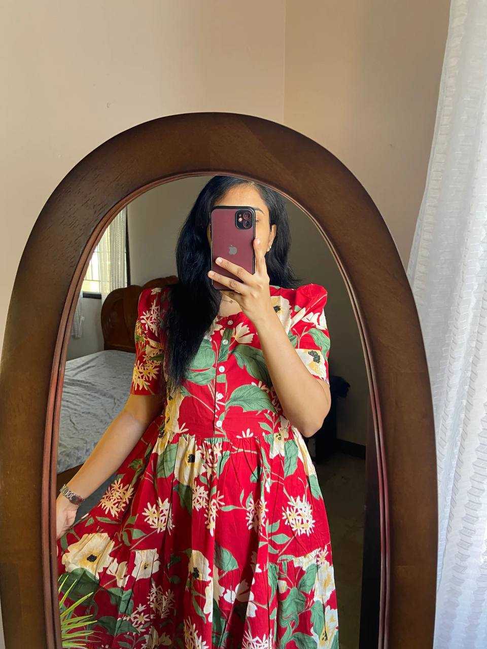 Ynf Muslin RIN218 1050 Kurti Western Wears Wholesale Flared Kurtis Indo-Western Kurtis Ruffle Kurtis Manufacturer- Kapda Export