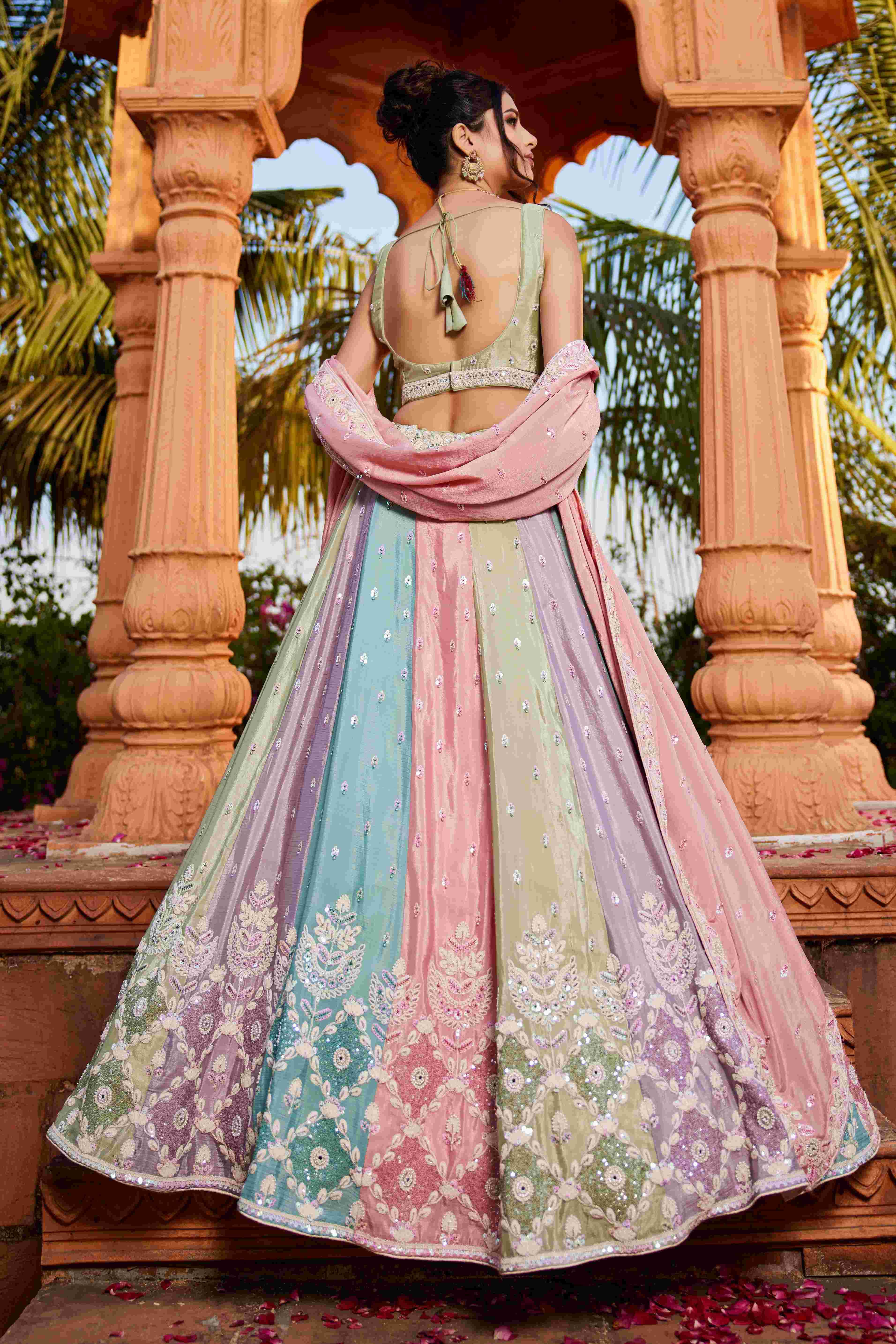 Ynf Poly Chiffon RIN197 2656 Lehengas Wholesale Designer Lehenga Fancy Lehenga Chiffon Lehenga Manufacturer- Kapda Export