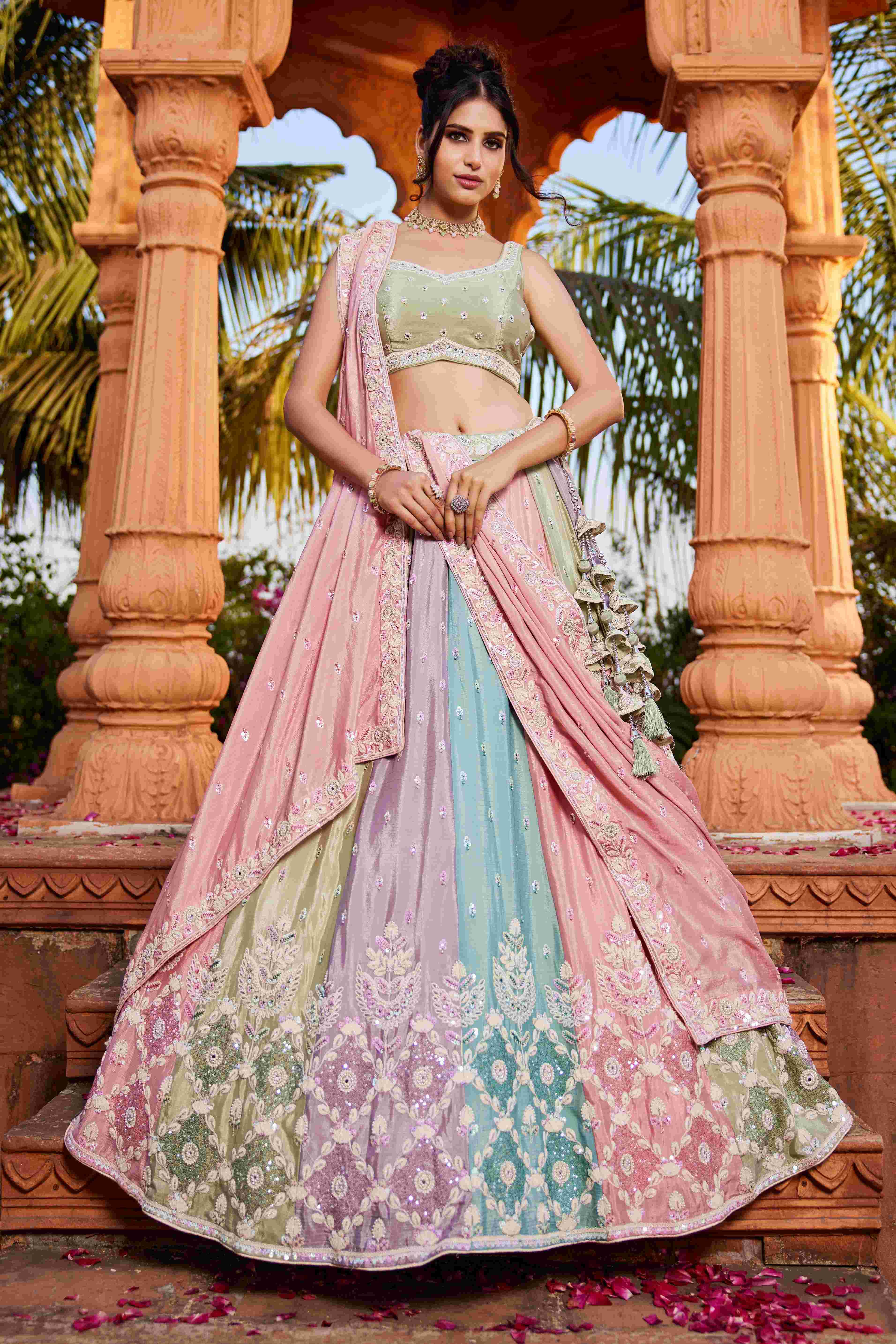 Ynf Poly Chiffon RIN197 2656 Lehengas Wholesale Designer Lehenga Fancy Lehenga Chiffon Lehenga Manufacturer- Kapda Export