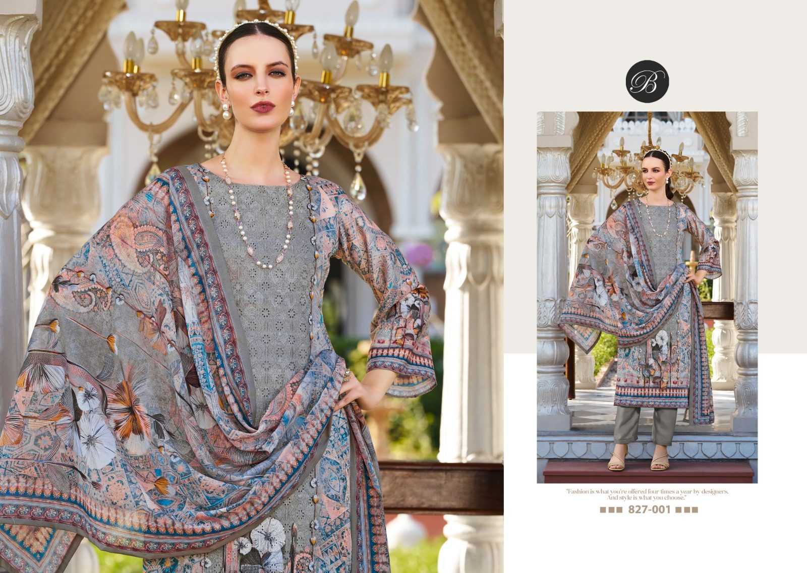Ynf Pure Cotton RIN186 BELLIZA-ALBELI Setwise Collections Wholesale Pakistani Suits Catalogs Dresses & Suits Catalogs Manufacturer- Kapda Export