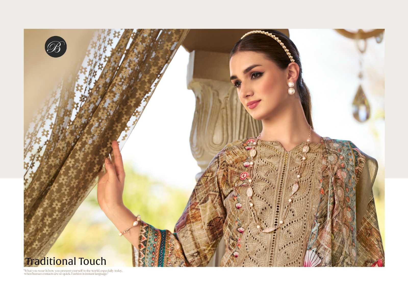 Ynf Pure Cotton RIN186 BELLIZA-ALBELI Setwise Collections Wholesale Pakistani Suits Catalogs Dresses & Suits Catalogs Manufacturer- Kapda Export