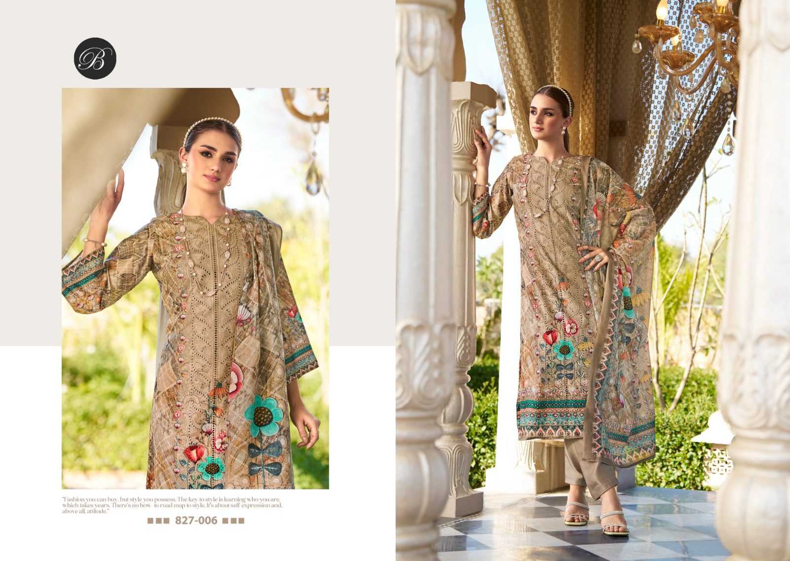 Ynf Pure Cotton RIN186 BELLIZA-ALBELI Setwise Collections Wholesale Pakistani Suits Catalogs Dresses & Suits Catalogs Manufacturer- Kapda Export