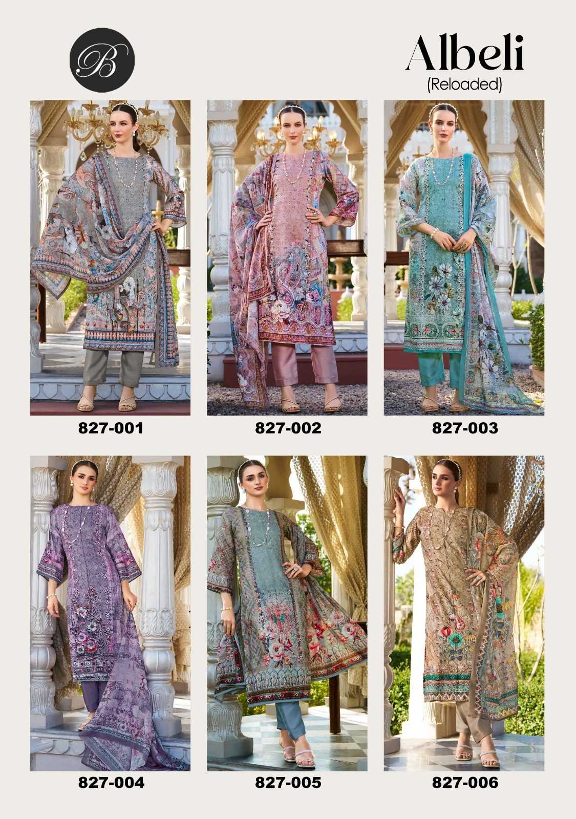Ynf Pure Cotton RIN186 BELLIZA-ALBELI Setwise Collections Wholesale Pakistani Suits Catalogs Dresses & Suits Catalogs Manufacturer- Kapda Export