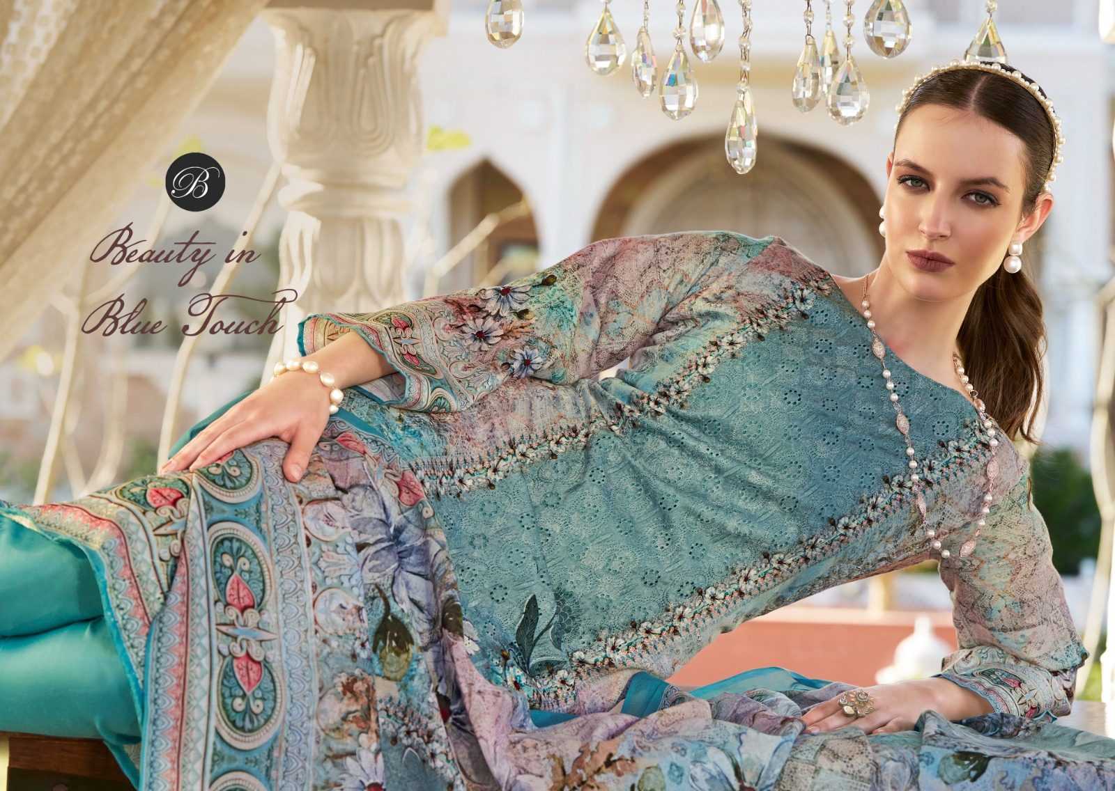 Ynf Pure Cotton RIN186 BELLIZA-ALBELI Setwise Collections Wholesale Pakistani Suits Catalogs Dresses & Suits Catalogs Manufacturer- Kapda Export