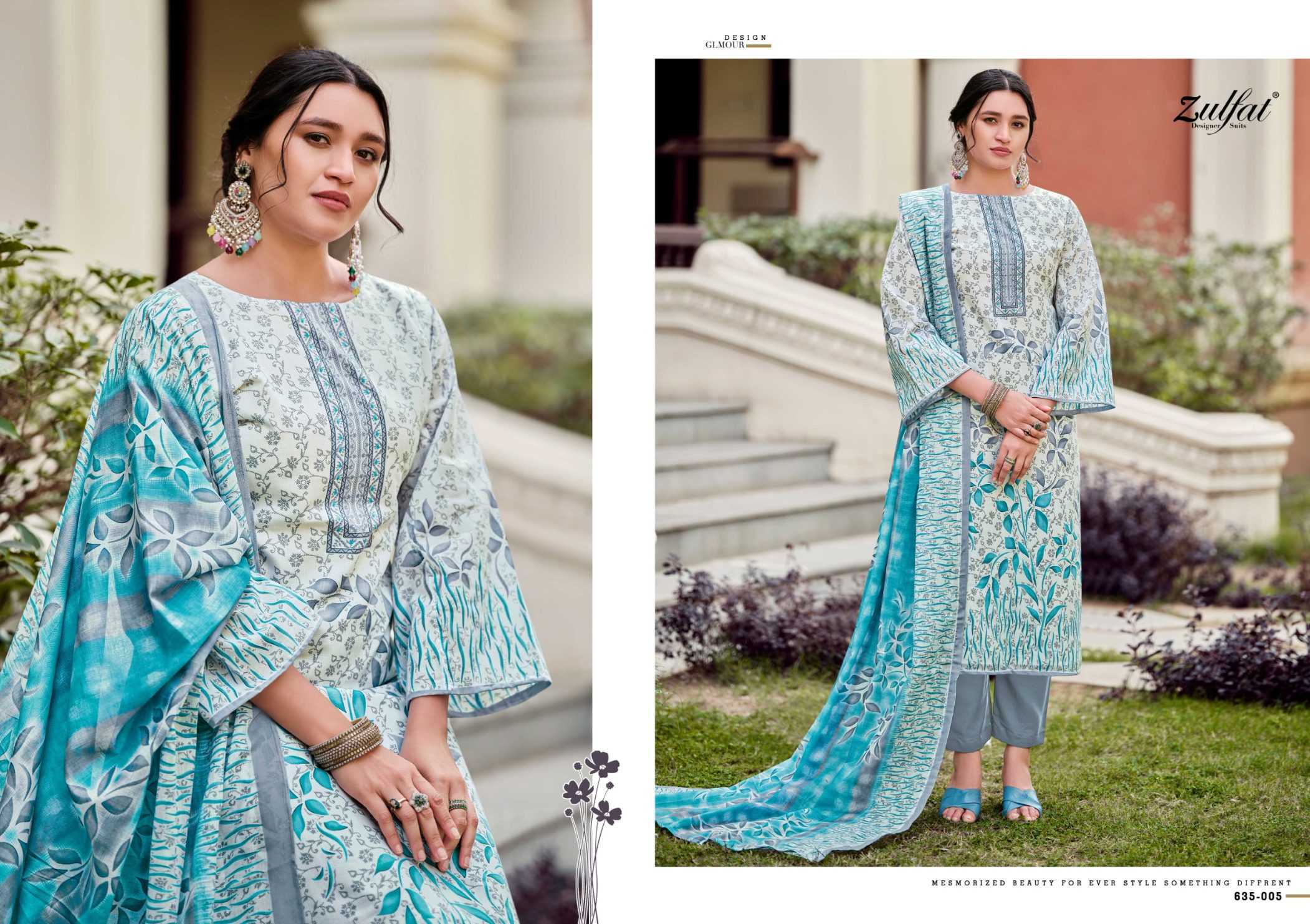 Ynf Pure Cotton RIN186 ZULFAT-FARHANA VOL 9 Setwise Collections Wholesale Pakistani Suits Catalogs Dresses & Suits Catalogs Manufacturer- Kapda Export