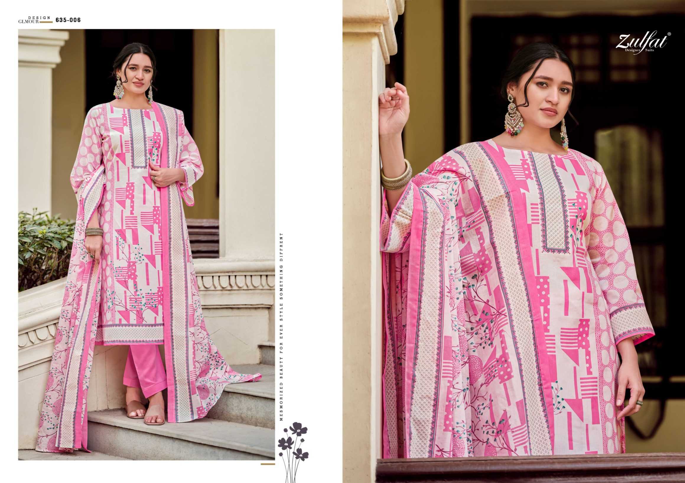 Ynf Pure Cotton RIN186 ZULFAT-FARHANA VOL 9 Setwise Collections Wholesale Pakistani Suits Catalogs Dresses & Suits Catalogs Manufacturer- Kapda Export