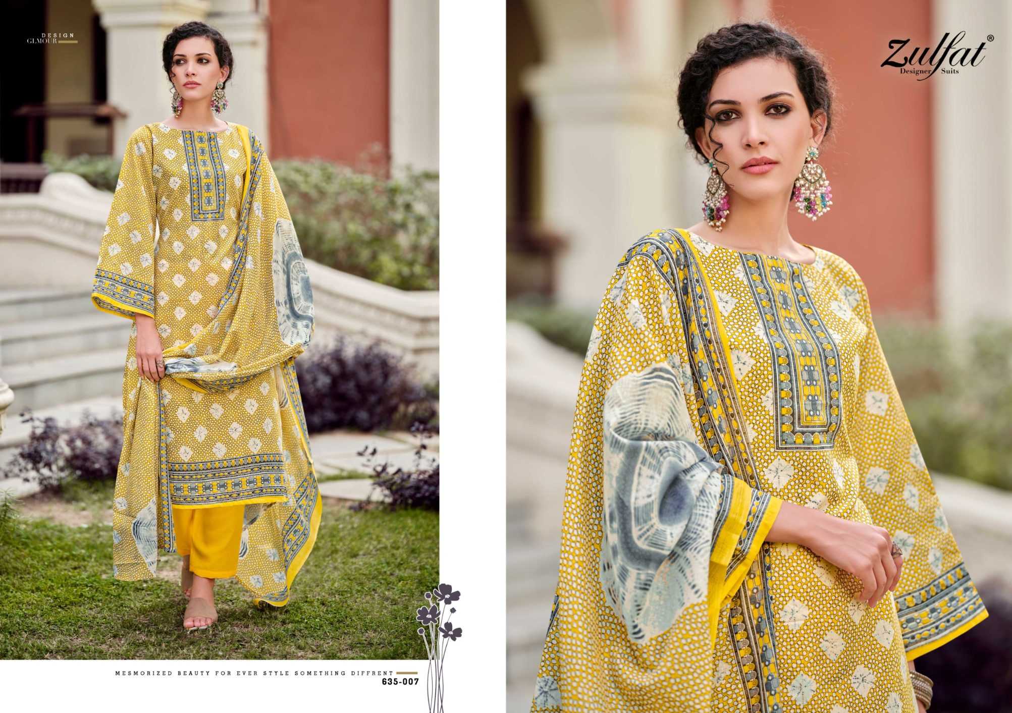Ynf Pure Cotton RIN186 ZULFAT-FARHANA VOL 9 Setwise Collections Wholesale Pakistani Suits Catalogs Dresses & Suits Catalogs Manufacturer- Kapda Export