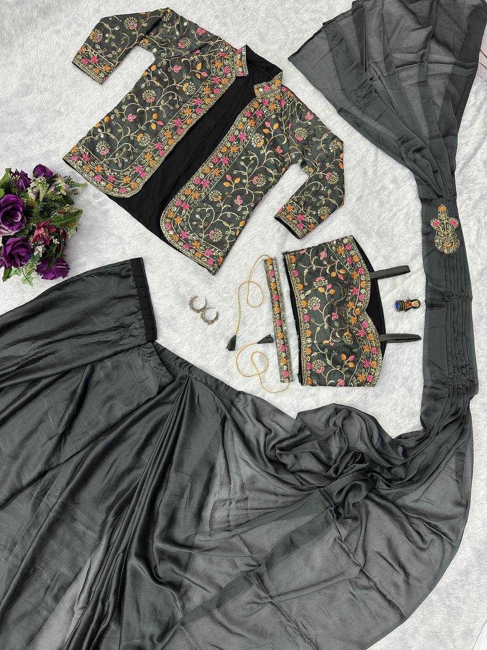 Ynf Rangoli Silk RIN215 1078 Sarees Wholesale Ready To Wear Sarees Party Wear Sarees Saree with Belt Manufacturer- Kapda Export